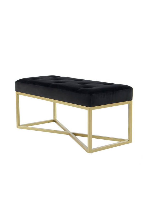 360Living Bench Cameron 125 Black / Gold