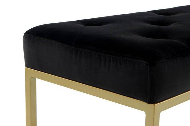 360Living Bench Cameron 125 Black / Gold