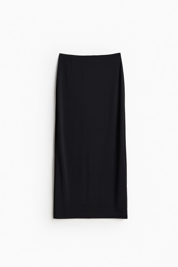 H&M Jersey Beach Skirt Black