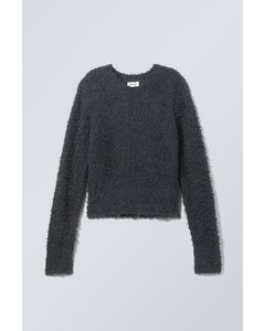 Judi Hairy Sweater Mörkgrå