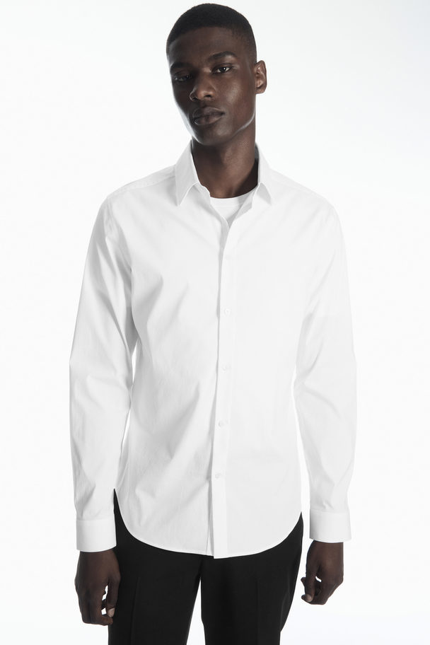 COS Tailored Poplin Shirt - Slim White