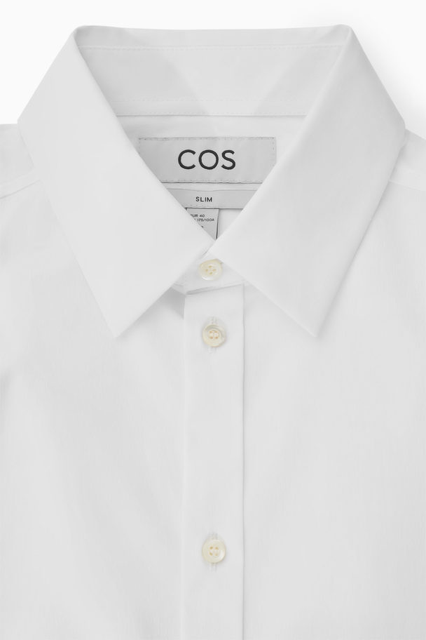 COS Tailored Poplin Shirt - Slim White