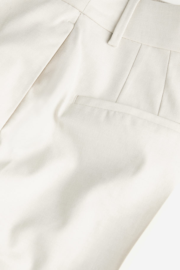 H&M Cigarette Trousers Light Beige