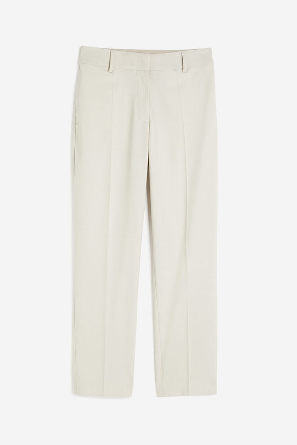 H&M Cigarette Trousers Light Beige