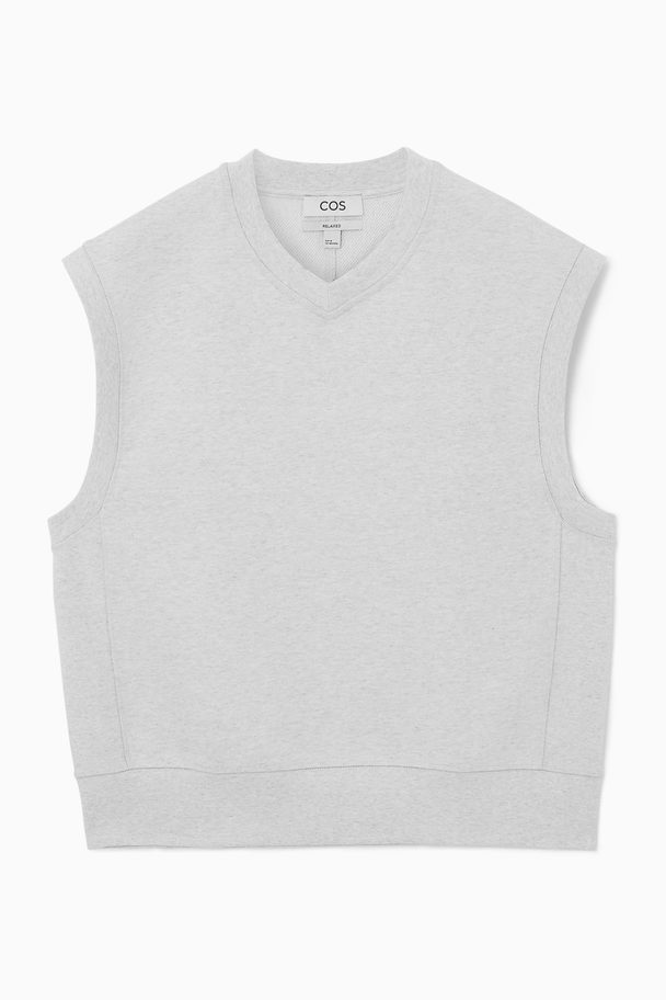 COS V-neck Jersey Vest Grey