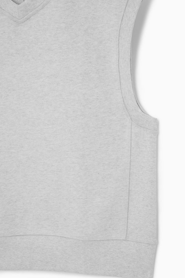 COS V-neck Jersey Vest Grey