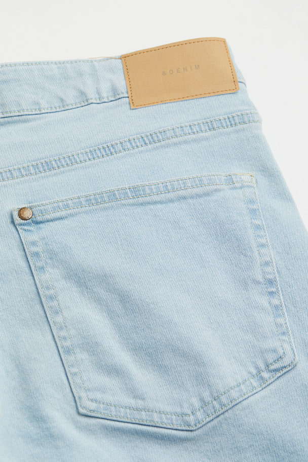 H&M H&m+ 90's Skinny Regular Ankle Jeans Bleek Denimblauw