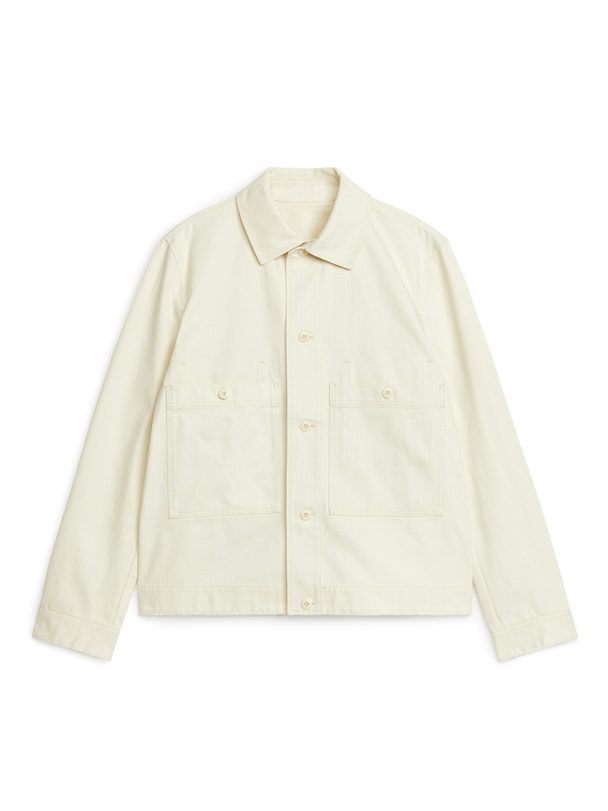 ARKET Cotton Jacket Off-white
