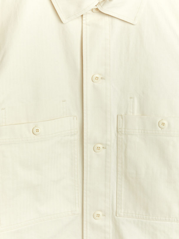 ARKET Cotton Jacket Off-white