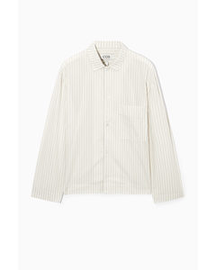 Striped Poplin Shirt Cream / White / Striped