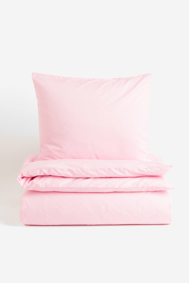 H&M HOME Bettwäsche für Einzelbett Hellrosa