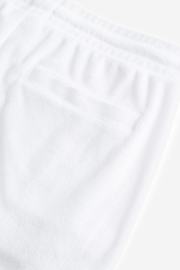 H&M Relaxed Fit Sweatshorts White