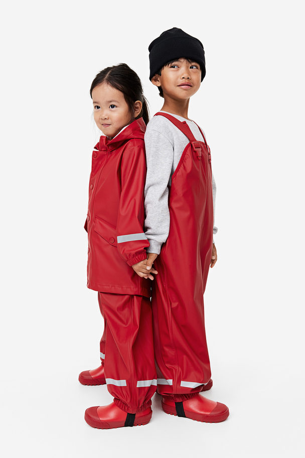 H&M Regenhose mit Trägern Rot