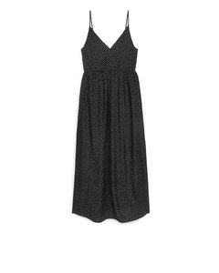 Printed Strap Dress Black/white
