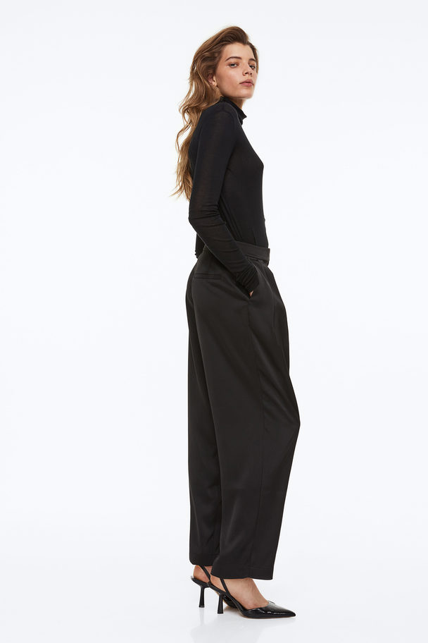 H&M Tailored Trousers Black