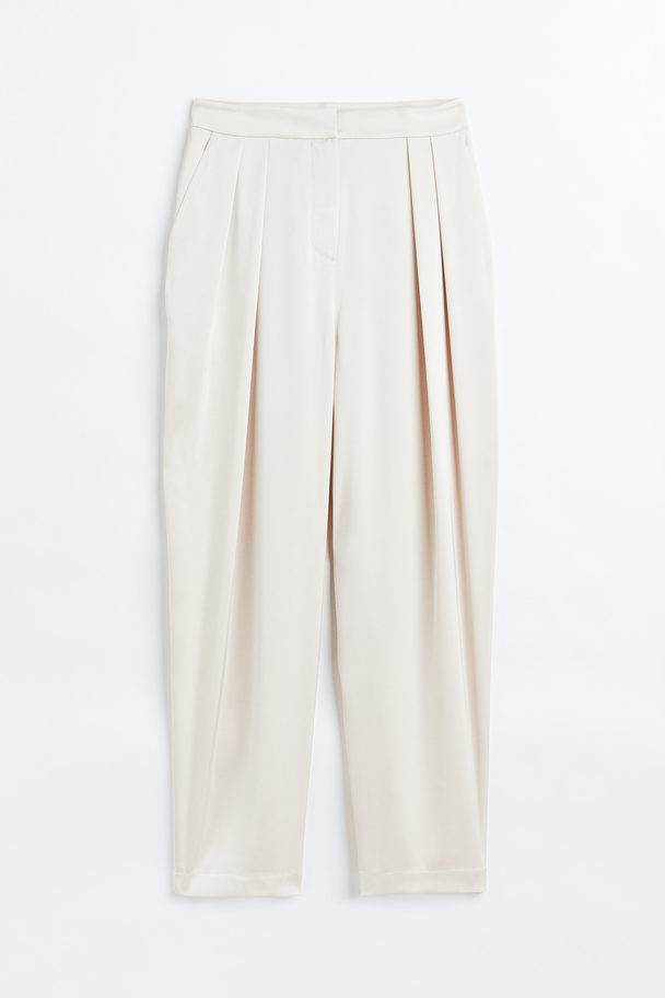 H&M Tailored Trousers Light Beige