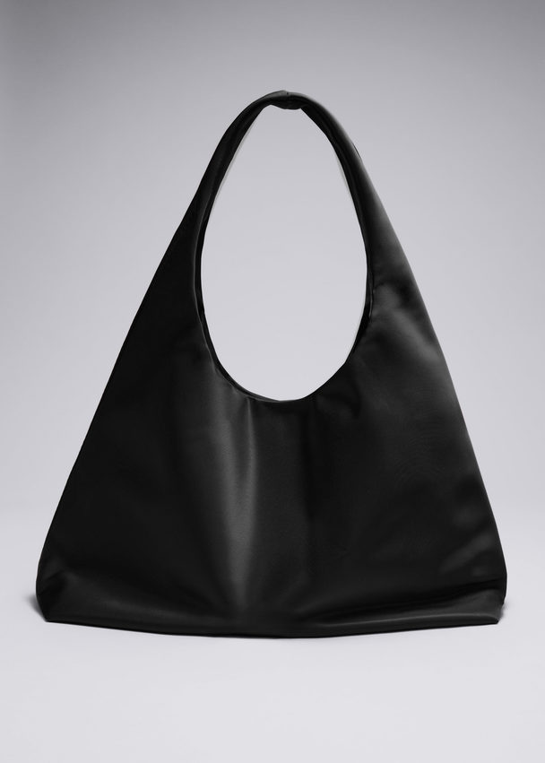 & Other Stories Nylon Shoulder Bag Black