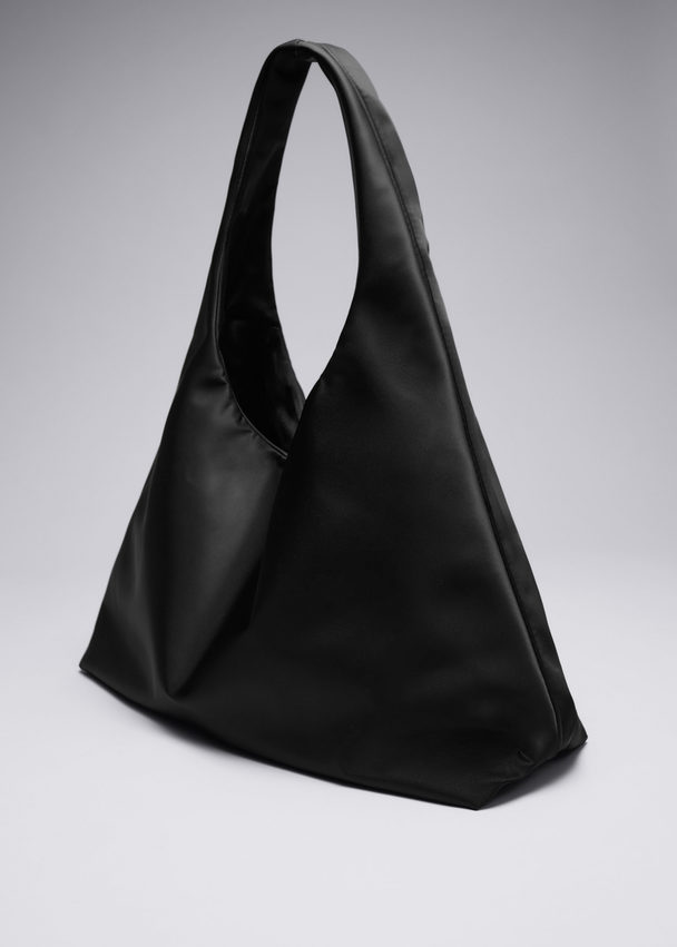 & Other Stories Nylon Shoulder Bag Black