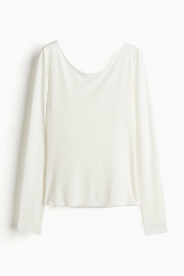 H&M Shirt aus Lyocell Weiß