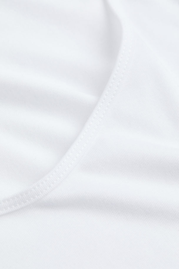 H&M Jersey Top White