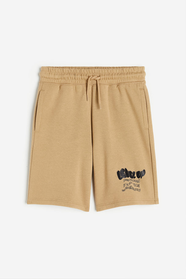 H&M Pull-on Shorts Beige/level Up