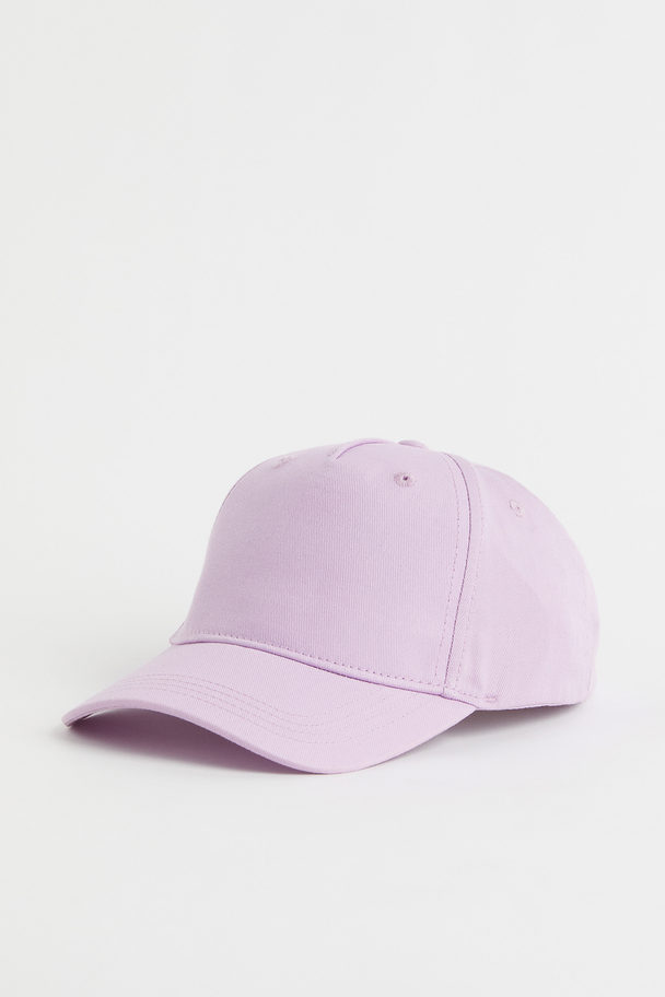 H&M Cotton Twill Cap Light Purple