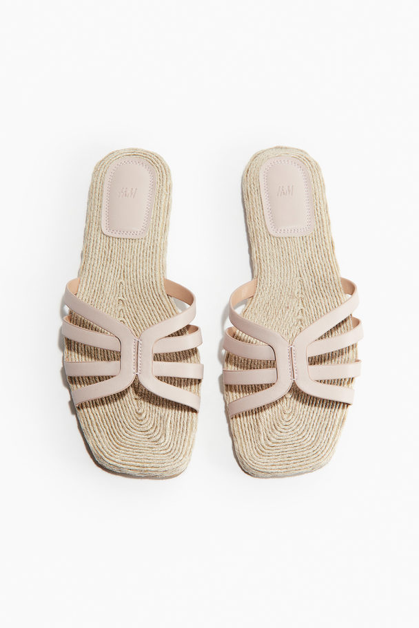 H&M Espadrille-sandaler Lys Beige