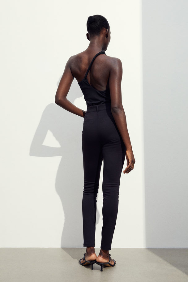 H&M Legging Met Persvouwen Zwart
