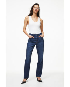 Slim Straight Ultra High Jeans Denimblau