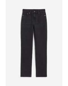 Slim Straight Ultra High Jeans Svart