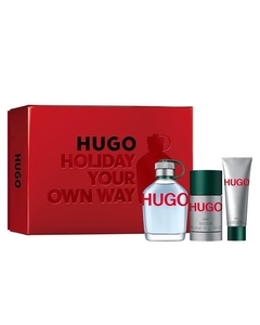 Giftset Hugo Boss Hugo Man Edt 125ml + Deostick 75ml + Shower Gel 50ml