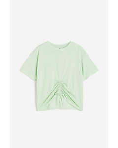 Drawstring T-shirt Light Green