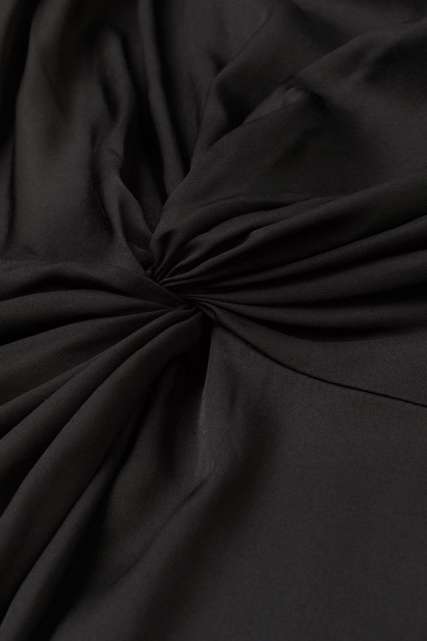 H&M Draped Dress Black