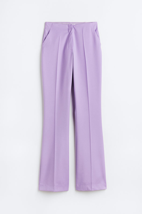 H&M Flared Trousers Light Purple