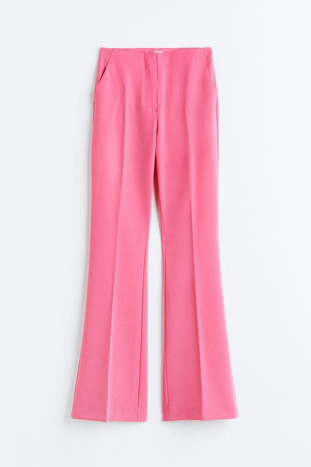 H&M Flared Trousers Pink