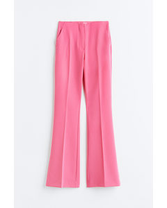 Flared Trousers Pink