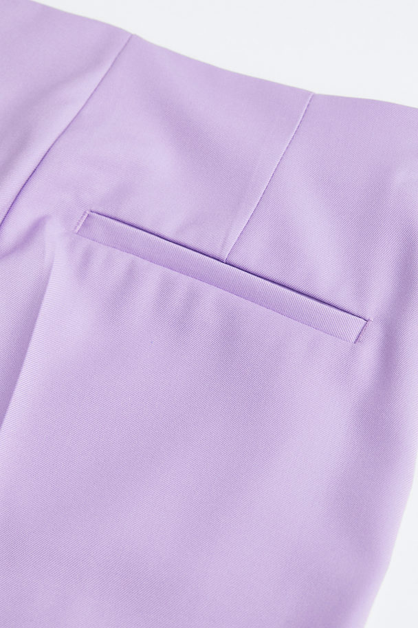 H&M Flared Trousers Light Purple