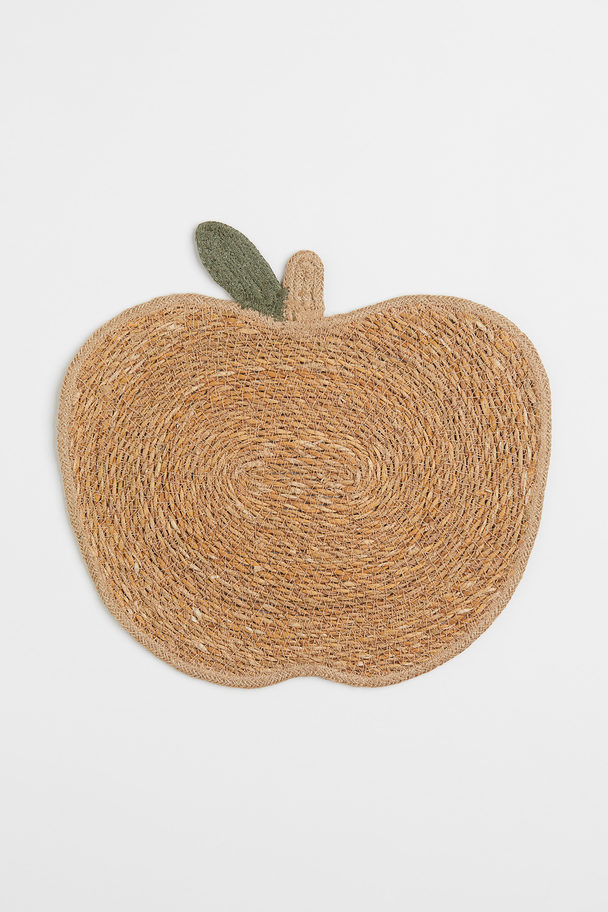 H&M HOME Appelvormige Placemat Beige/appel