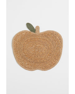 Appelvormige Placemat Beige/appel