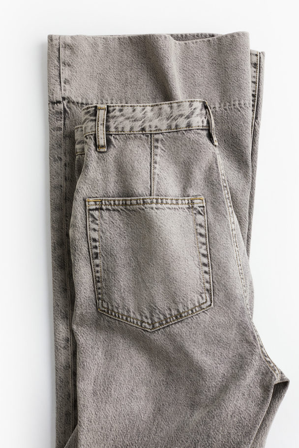 H&M Flared High Jeans Hellgrau