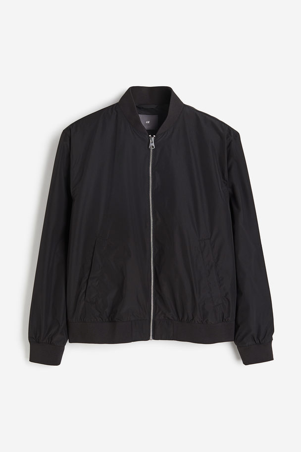 H&M Pilotenjacke Schwarz