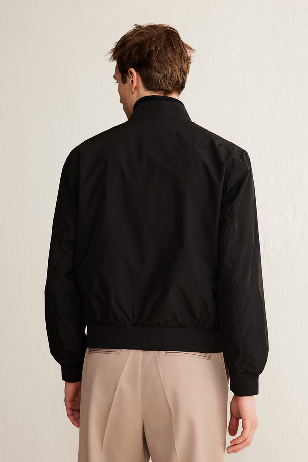 H&M Pilotenjacke Schwarz