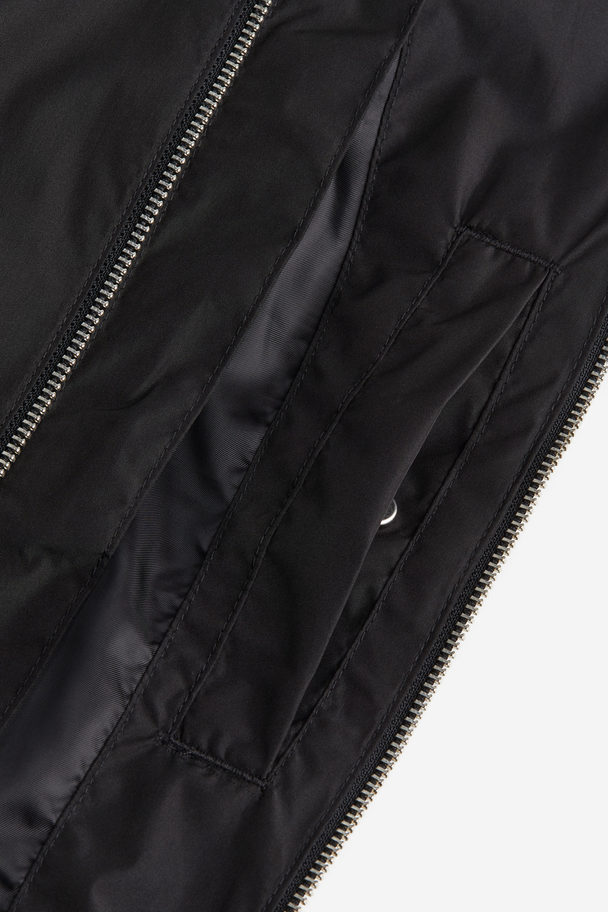 H&M Pilotenjacke Schwarz