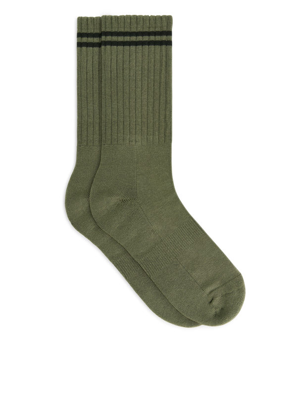 ARKET Sporty Cotton Socks Green