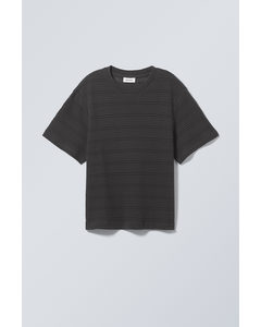Felix Structured T-shirt Dark Grey