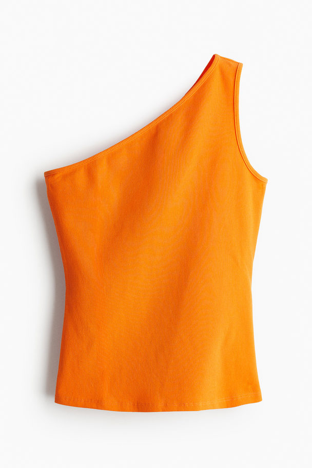 H&M One-Shoulder-Top Orange