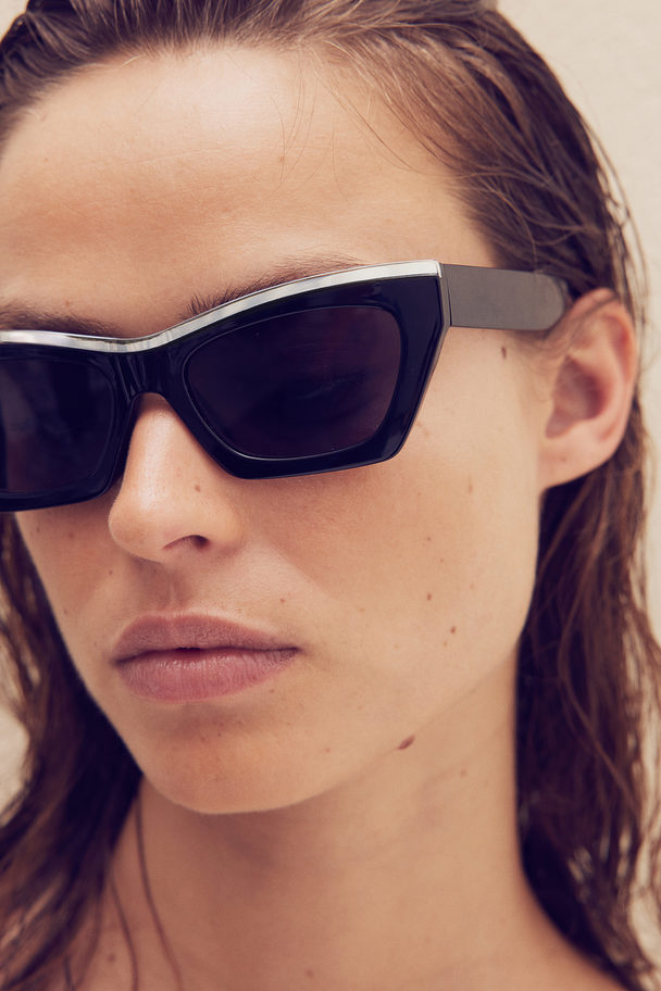 H&M Metal-trim Sunglasses Black