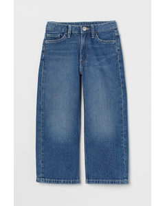 Wide Leg Jeans Denimblauw