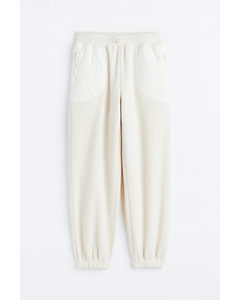 Teddy Sports Joggers Natural White
