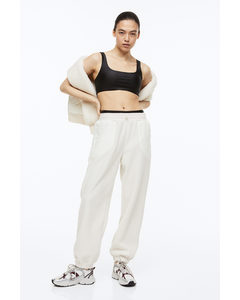 Teddy Sports Joggers Natural White